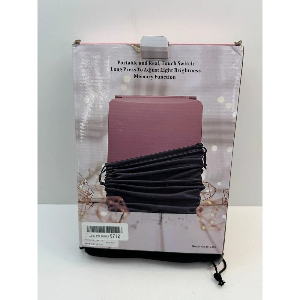 Fitnate LED Foldable Make-UP MirrorOS Rose Gold